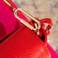 Amanda Wakeley Stud Embellished Red Leather Bag