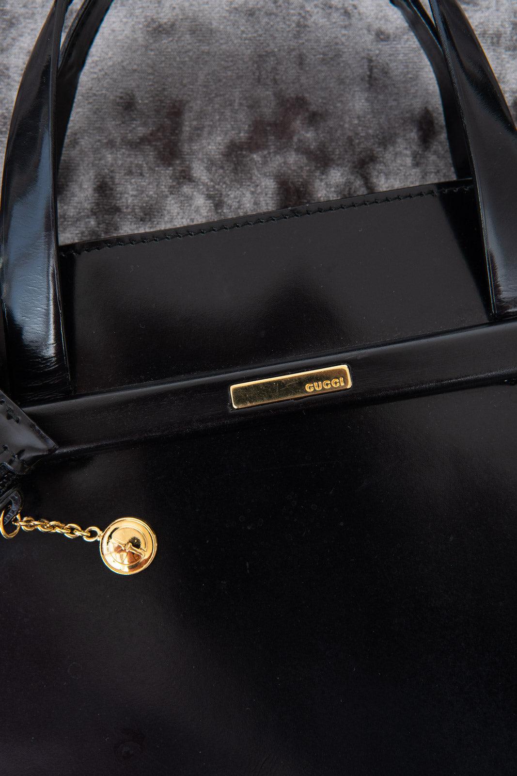 Small gucci black on sale purse