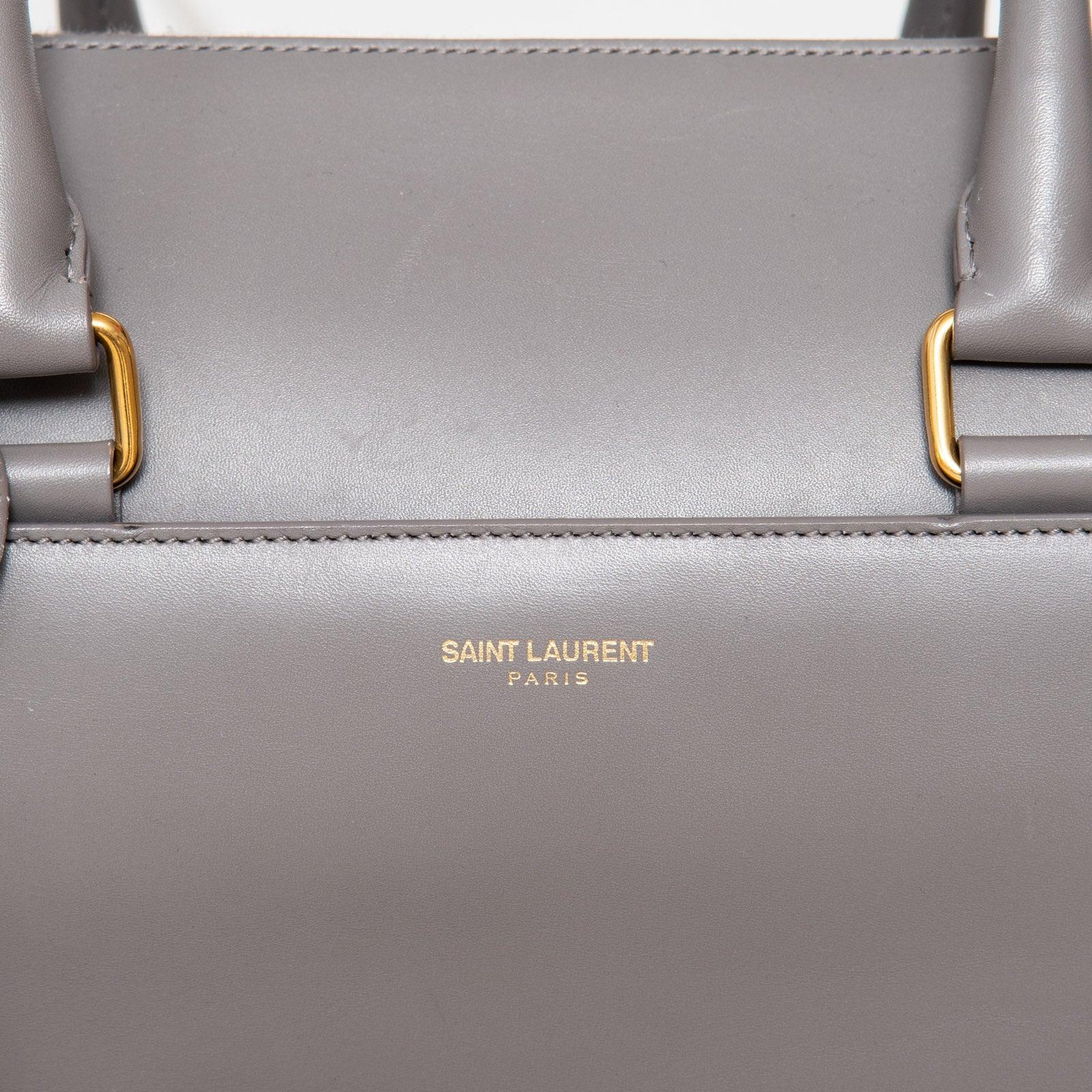 Saint Laurent Silver Metallic Classic Baby Duffle Bag Silvery Leather  Pony-style calfskin ref.899727 - Joli Closet