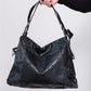 Alexander McQueen Black Leather Shoulder Bag With Gold Tone Hardware