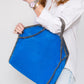 Stella McCartney Iconic Falabella Cobalt Blue Triple Chain  Tote Bag