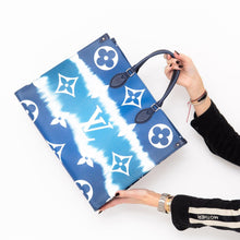  Louis Vuitton Limited Edition Escale Blue On The Go Tote Bag - EVEYSPRELOVED