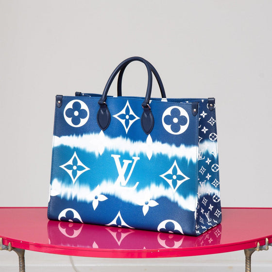 Louis Vuitton Limited Edition Escale Blue On The Go Tote Bag - EVEYSPRELOVED