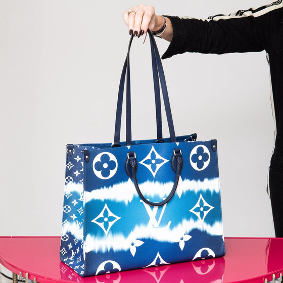 Louis Vuitton Limited Edition Escale Blue On The Go Tote Bag - EVEYSPRELOVED