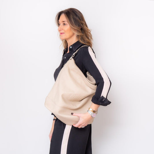 Mulberry Large Cream Leather Hobo Bag