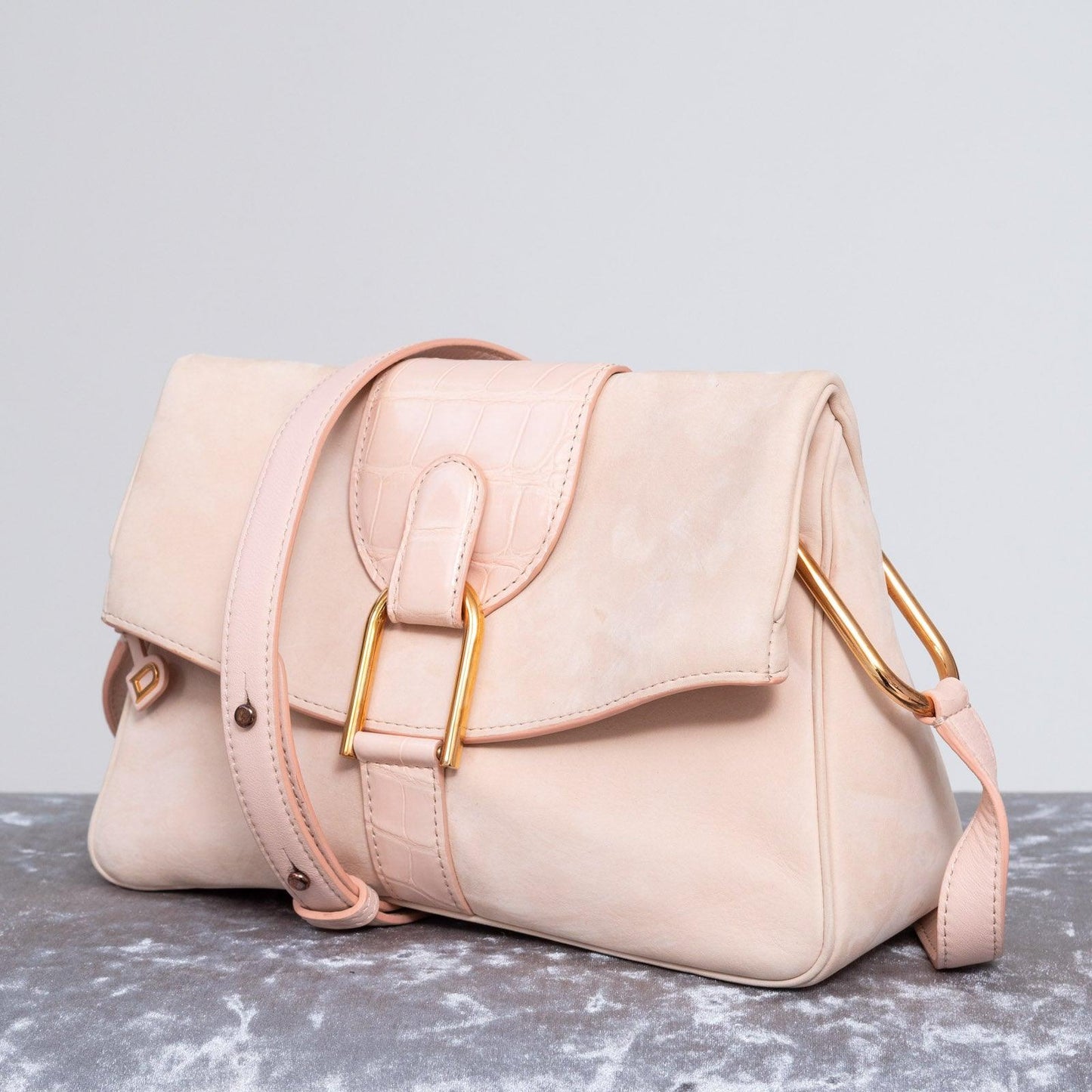 Delvaux Givry MM Shoulder Bag: Solid Gold Oldie - Snob Essentials