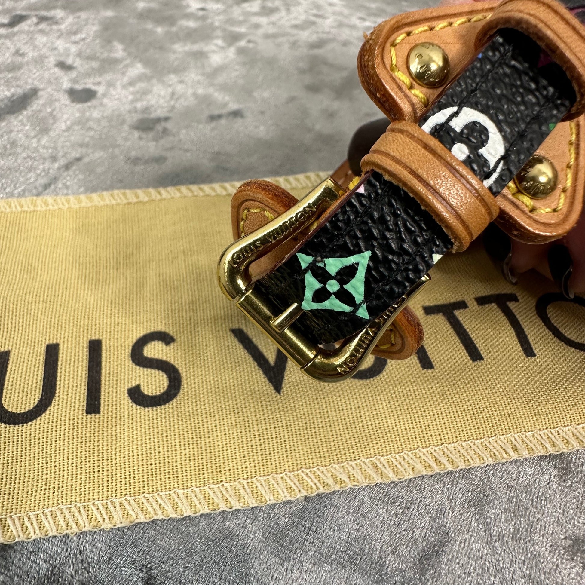 Custom Black LV Multicolor Murakami Bracelet – Detroit Customs